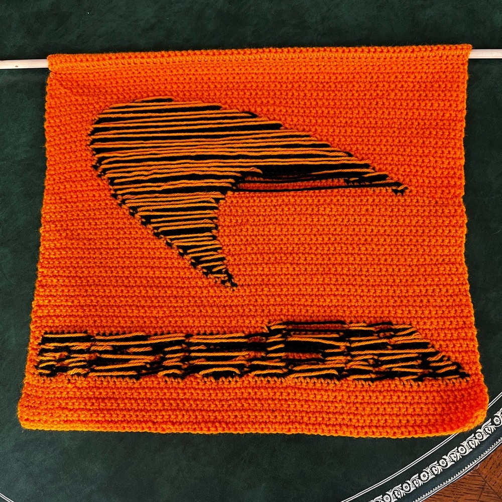 Hand Crocheted McLaren Logo Tapestry for F1–Indycar—Car Enthusiasts! - Picture 13 of 13